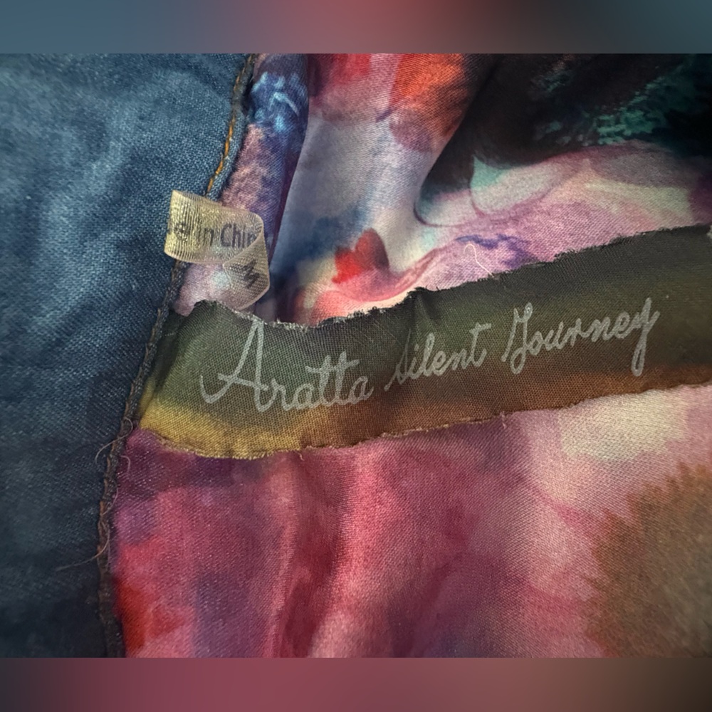 Aratta Multicolor Artistic Button Down Blouse NWT - image 3